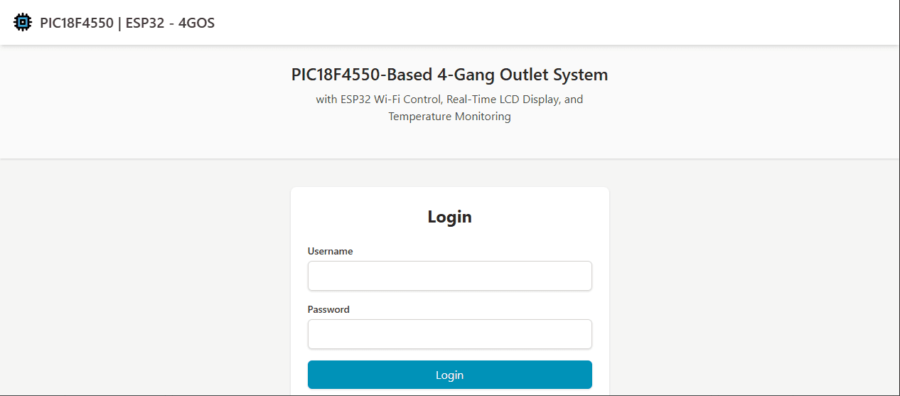 Smart 4-gang outlet IoT system