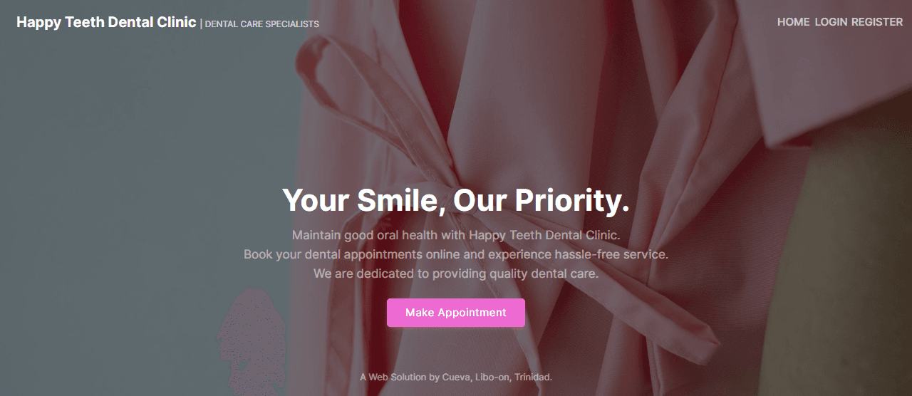 Happy-Teeth dental clinic management system