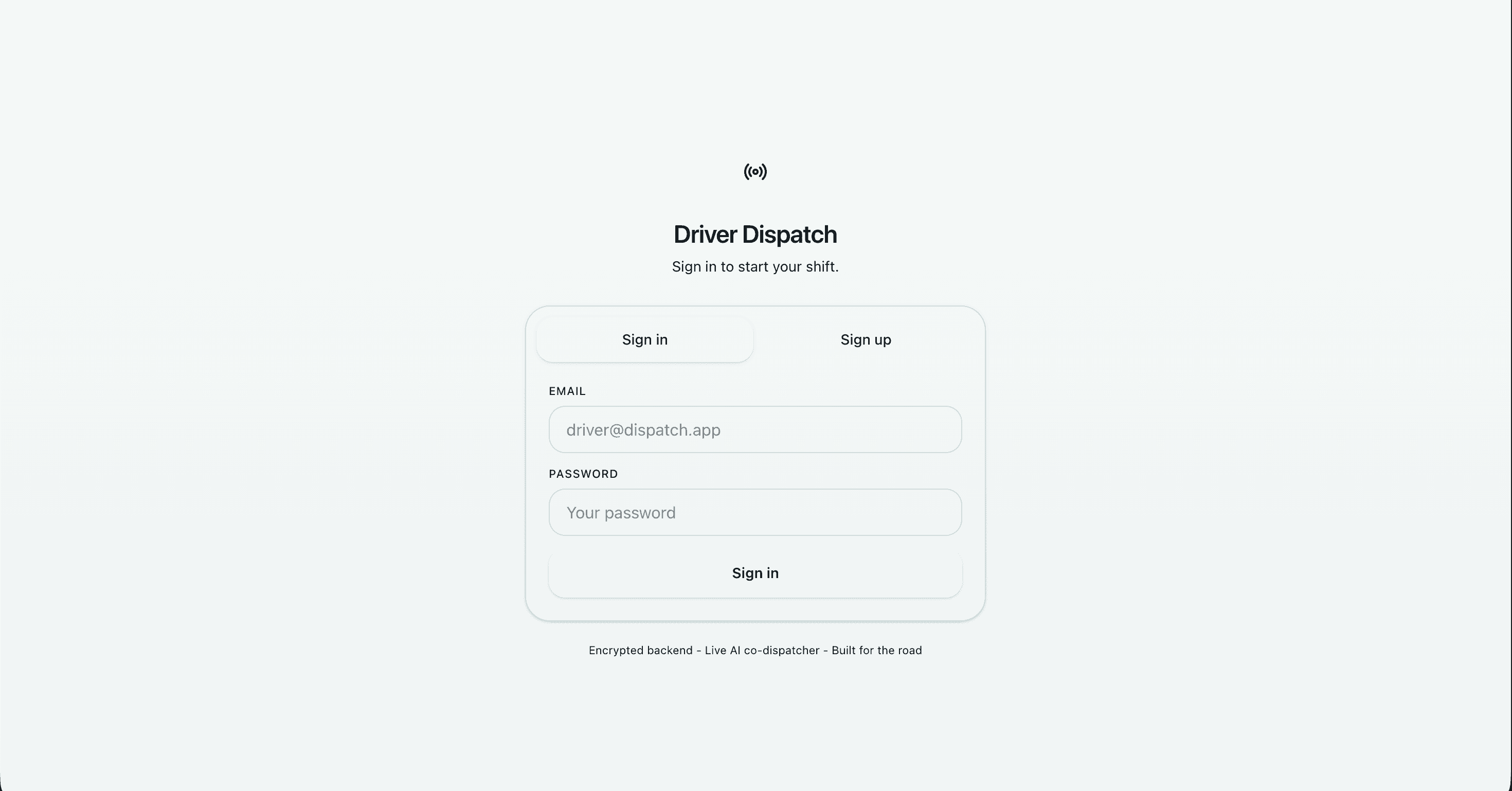 Voice-to-voice logistics dispatcher