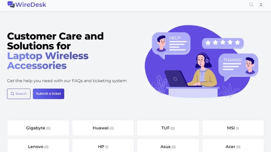 WireDesk CRM dashboard
