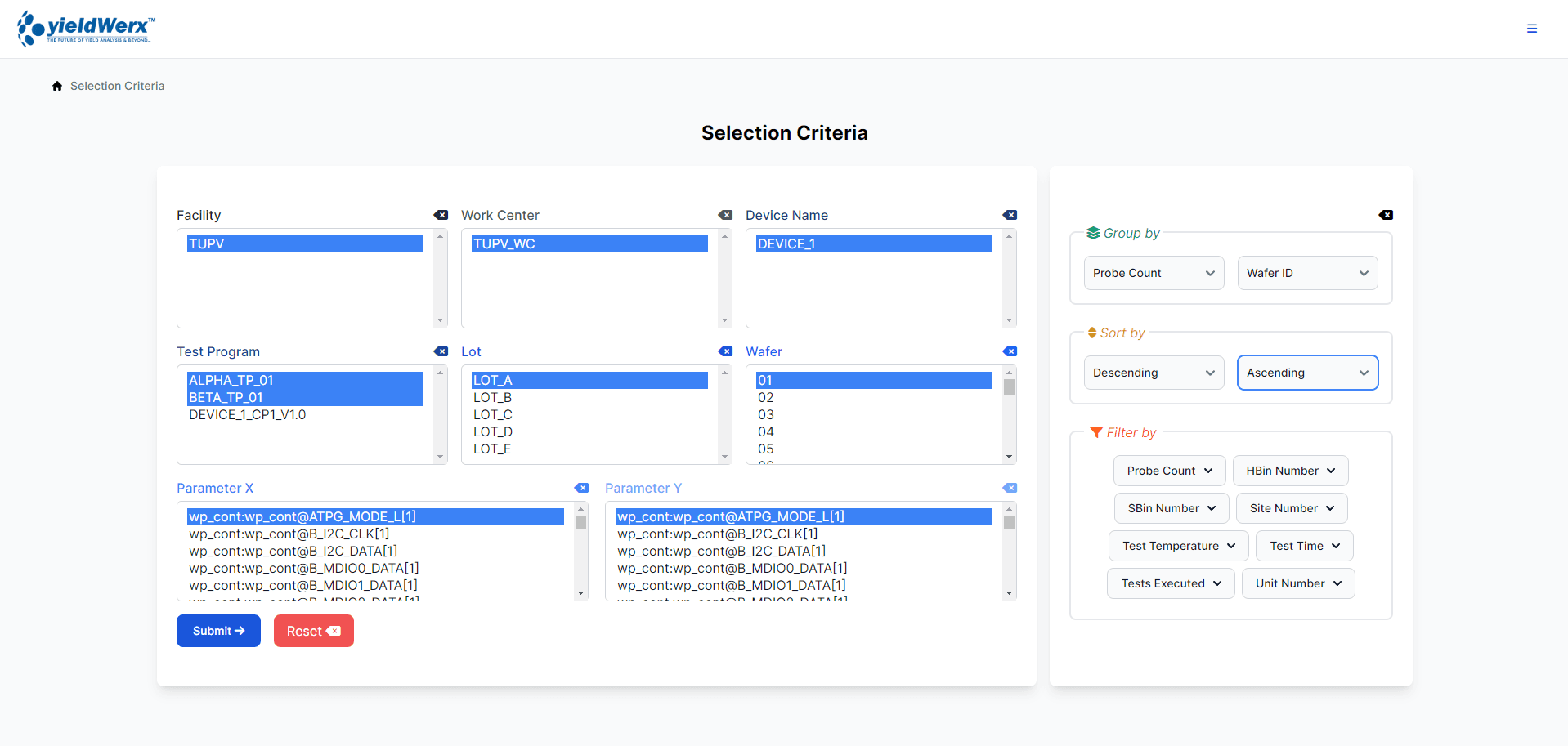 yieldWerx semiconductor analytics